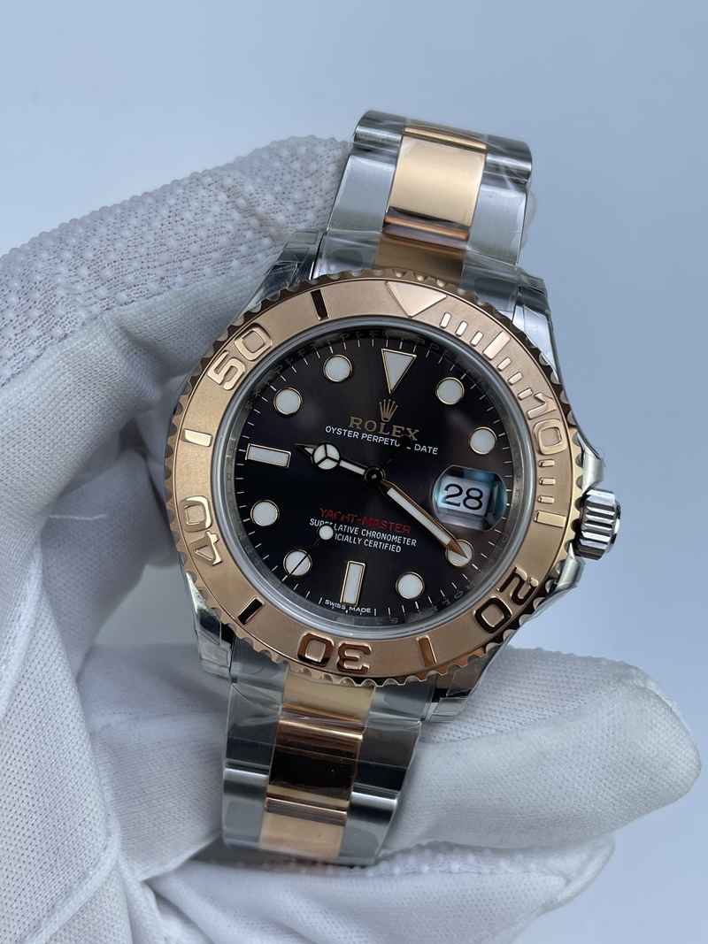 (준비완료/특급배송 할인판매)NO.2941/VS공장 요트마스터 초코 콤비 3135풀카피 클론무브