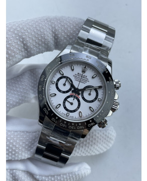 (준비완료/특급배송)NO.3711/초특급 갓성비 데이토나 스틸 세라믹베젤 화이트